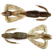 Рибальська силіконова приманка, Taipan Crazy Flip, 2,8 дюйма, 8шт/уп, колір №15 Green pumpkin flash